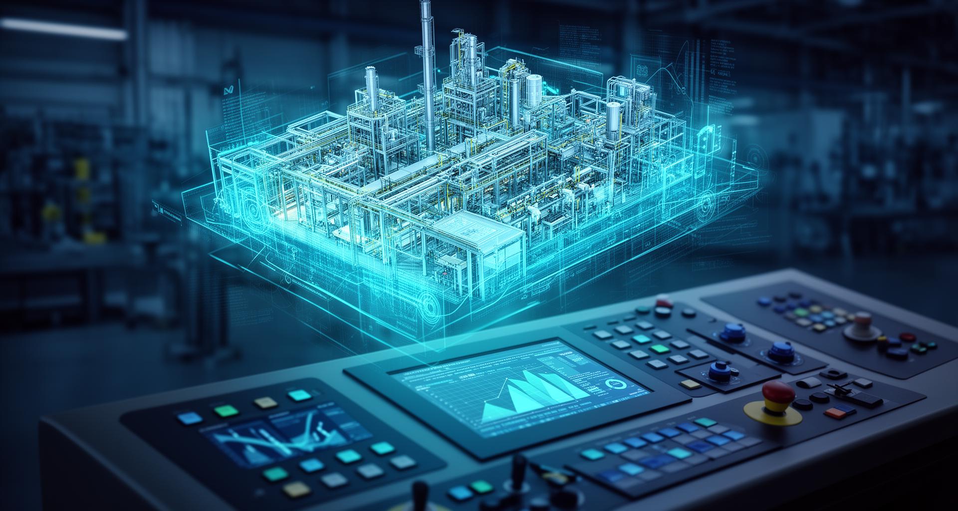 Digital twin visualization of industrial systems