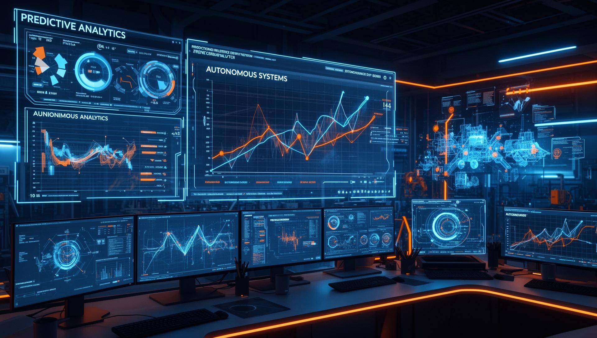 Predictive analytics dashboard with autonomous systems monitoring